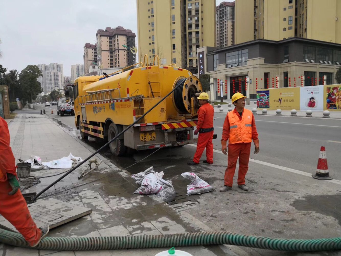 庐江排污管道清淤-管道清洗